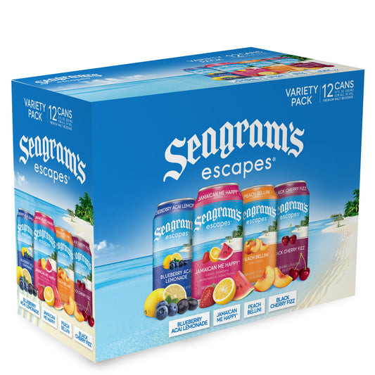 Seagram's Escapes Variety Pack Malt Beverage, 12 Count