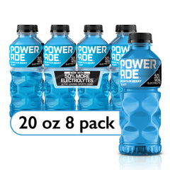 POWERADE Electrolyte Enhanced Mountain Berry Blast Sport Drink,  8 Count Bottles
